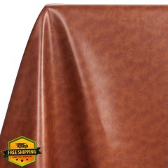 Meneng Brown Crazy Horse vinyl faux leather 1Yd