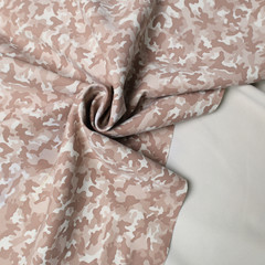 Printed Suede Scuba Double Knit Fabric, Camo/ Apparel Fabric, By the Yard