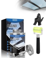 Car Headliner Repair Glue Kit – Adhesive with Roller & Brush for Upholstery, Fab