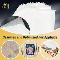 Stitch Witchery 20 Sheets, 8″ X 12″ Fusible Webbing for Fabric Applique, Heavy W