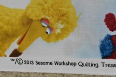 By 1/2 Yd/Sesame Street Characters on Light-Blue Cotton/Quilting Treasures,P6430