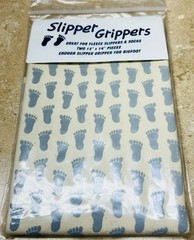 Slipper Grippers Feet Pattern 2 – 12″x 14″ Anti-Slip Fabric For Slippers Gray