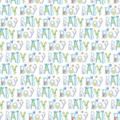 Baby Love | Welcome Baby Boy by Michael Miller Fabrics | Cotton by the 1/2 yard