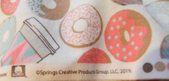 Snuggle Jo-Ann’s Homers Donut Print Cotton Flannel Fabric 7 YDS X 42 W New Pink