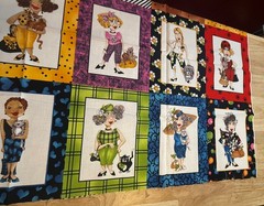Cat Ladies 2005 Loralie Harris for Loralie Designs Cotton Fabric Panel 23″ x 43″