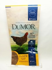 Empty Chicken Feed Woven Plastic Bag Sack Poulin Grain Crafts Art Repurpose