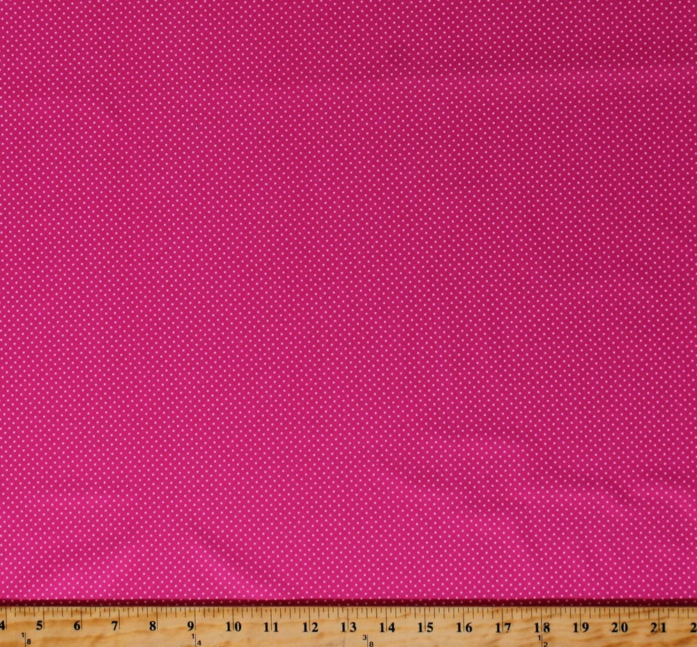 Babyville Boutique P.U.L. PUL Pink Polka Dots Water Resistant Fabric BTY D448.10