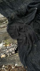 Black Linen Cotton Blended Sewing Fabric By 2 Meters.