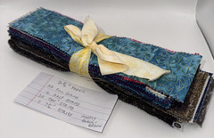 LOT of Fabric Cotton Jelly Roll 2.5″ Strips Brown Blue Black Multiple Lengths