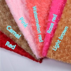 Floral Flower Fluffy Fabric Rose Faux Fur Material Upholstery DIY 100*160CM Long