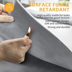 Grey Car Ceiling Fabric Repair Kit Headliner Material with Foam Backing 96″X 60″