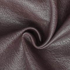 | Chocolate Faux Leather Fabric by Separated Yard, Marine Vinyl Fabric