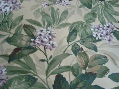 1 of 4 yds SOLARIUM Outdoor Fabric Polyester Canvas 7907 Purple Botanic 54″x 36″