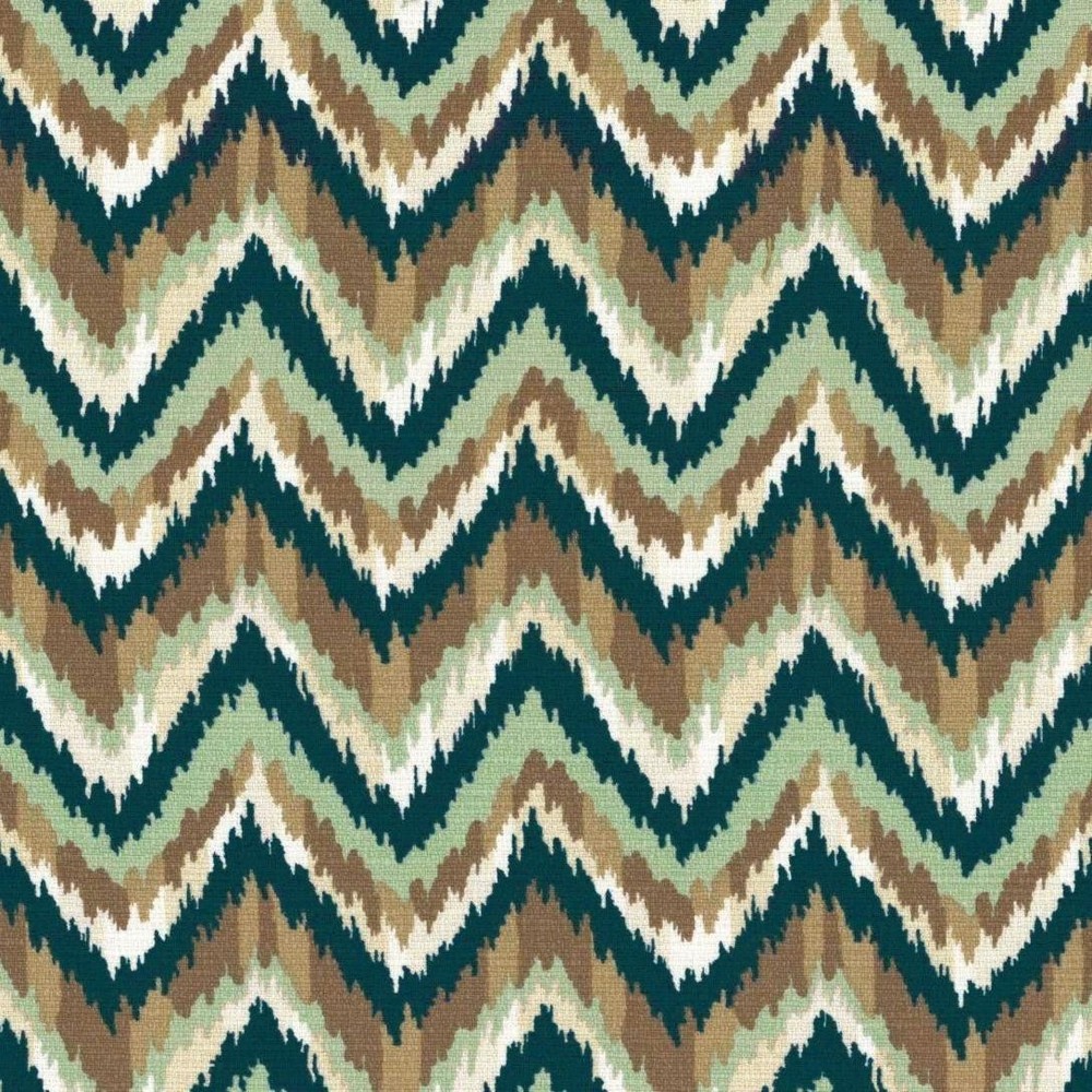 Mill Creek Nate Berkus AHMAR Chevron SEAPORT Blue Cotton Drapery Pillow Fabric
