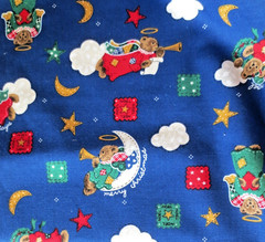 1995 FABRIC TRADITIONS 5408 ANGEL BEARS 2 YDS X 44″ ALL COTTON NEW
