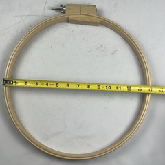 Vintage American Heritage Made in USA 14″ Round Wooden Quilting Hoop 1″ Wide