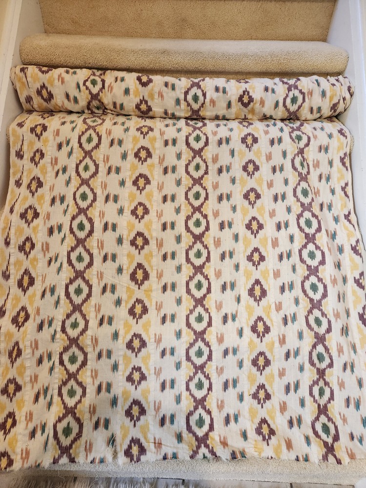 Ikat Linen Fabric by the Meter