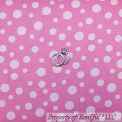 BonEful Fabric FQ Cotton Flannel Pink Light Tone Tonal Print Baby Girl Polka Dot