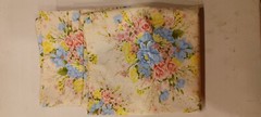 2 Yards 1″ Country Floral Blue/Yellow 100% Cotton Quilting Fabric Single Piece