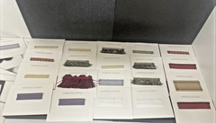 Large Lot of Samuel & Sons Fabric Lot of 100 Small Samples Carded