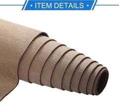 Versatile 20″ x 60″ Brown Suede Fabric for Cars, Trucks & RVs Interior Repairs