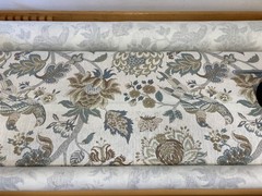 Jacobean Floral Designer Fabric, 100% Linen,7.5oz.,255gsm, BTY, Swatch Available