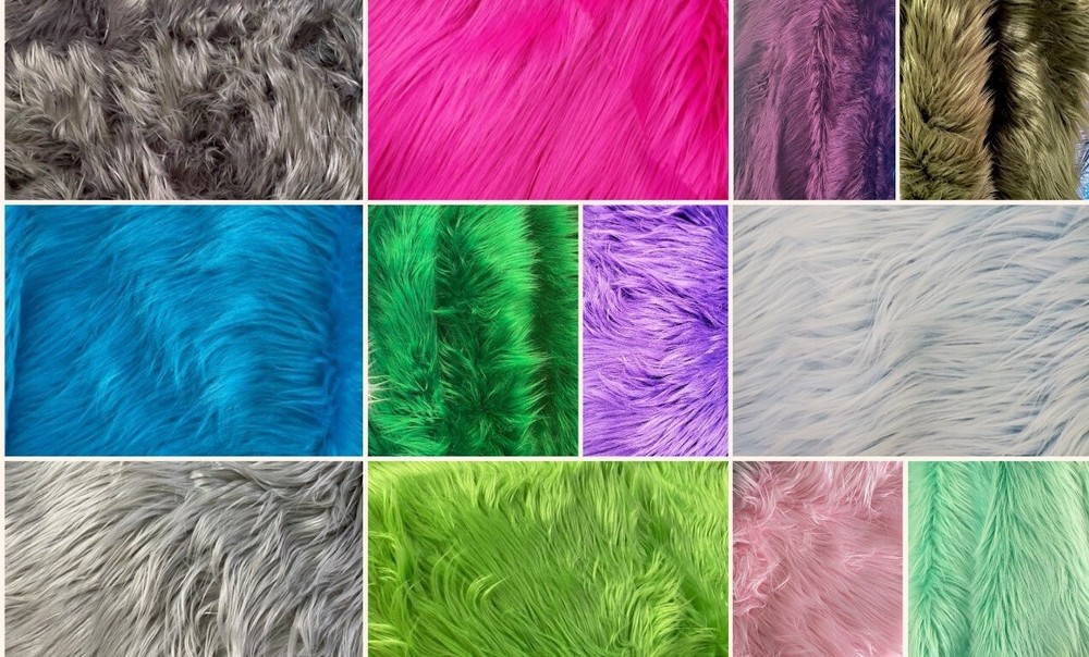 Shaggy Faux Fur Fabric 60″ Wide- Half Yard – Assorted Colors