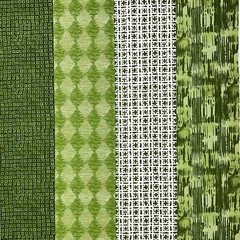 By 1/2 Yard OOP Tanzania Green Running 8ths Eights Legacy Studio Quilting Fabric