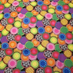 Cotton Fabric Smith Milligan Possibilities For Avlyn Colorful Circles 1yd 5″
