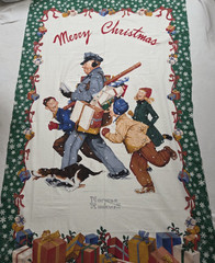 Christmas Fabric Cut & Sew #14 Projects Santa Pillows Stocking Vintage Hallmark