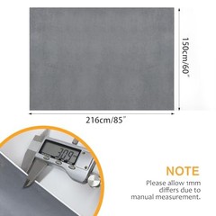 Suede Headliner Fabric with Foam Backing Material – Grey 85*60 Inch