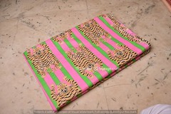 100% Cotton Fabric Sewing Indian Tiger Animal Print Sanganeri Running Craft Art
