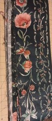 Multicolored Floral On Dark Blue Background Cotton Fabric 60″ X 7″(6)