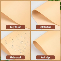 12 Pieces Faux Leather Sheets, 8×12 inches Skin Tone Faux PU Leather Sheets, Fau