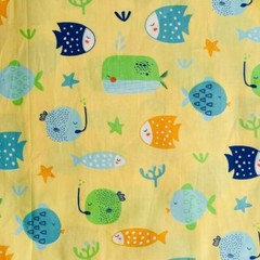 Ocean Fat Quarters Fabric Bundles 6 Pcs 18″x22″ for Quilting Baby Sewing