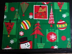 20 x 60 Large Print Christmas Tree Snowman Ornaments Snowflake Reindeer Remnant