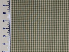Green GINGHAM Fabric 65 Poly 35 Cotton Check Green Natural BY THE YARD Free Ship