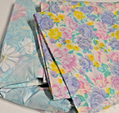 Bundle of Two Pastel Spring Floral Fabrics – Over 5 combined yards