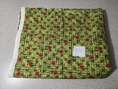 Debbie Mumm Jo-Ann Watermelon Green Backround 2 Yards Fabric
