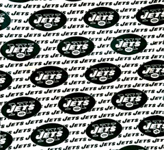 Vintage New York Jets Licensed Cotton Fabric SINGLE PIECE 4 Yards x 58″ Rare