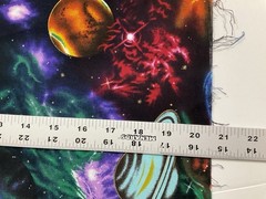 Stargazers Planets Stars Galaxy Solar System Fabric 20″ x 44″ Cotton