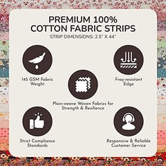 Tinyspool & Co.’s Twirlie Roll 40 Precut Quilting Fabric Strips for Quilting …