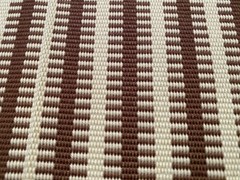 1YD SOANE BRITAIN Jajim Stripe Chestnut Artisanal Warp Weave Fabric $770 Retail