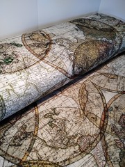 Fabric 108” Wide Cotton Quilt Backingfrom Windham by the Yard – Old World Map