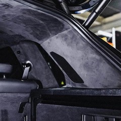 96” Suede Headliner Fabric 60″W Car Roof Liner Replacement Foam Back Black US