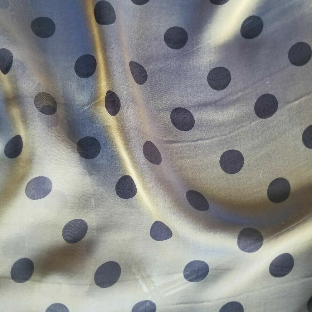 Polka Dots on Iridescent Silk Chiffon – TWO COLORWAYS! Bronze/Navy, Teal/Wine