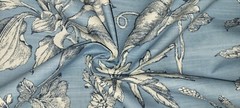 Oliver in Sky Blue BTY Richloom 100% Cotton Slub 54″ Wide Floral Leaf