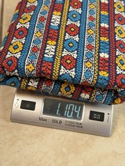 4.44 Yds Cotton Fabric – Boho Retro Stripe Colorful – Sewing Crafts Home Decor
