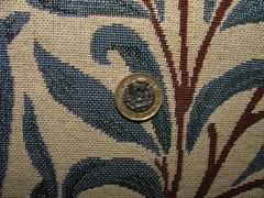 William Morris Tapestry Fabric Willow Bough Blue Curtain Upholstery 15 Metres