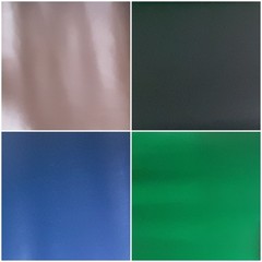 Scrap Faux Leather 10×10 Inches-8 Pieces-Multicolor Handcut Squares Remnants